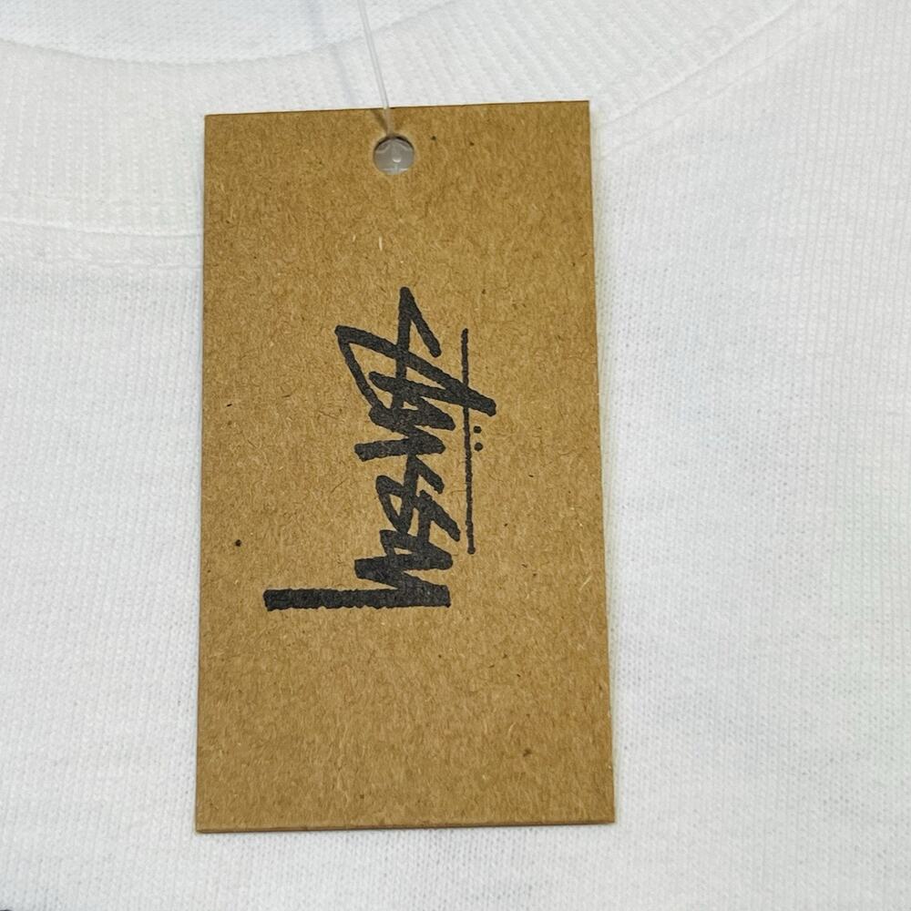 New Stussy World Tour Tee White Mens Size Large Double Sided Logo 2025 - Picture 7 of 9